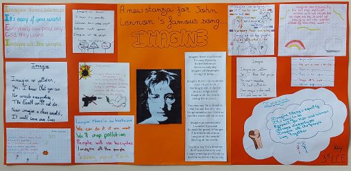 Couplets supplémentaires à la chanson "Imagine" de John Lennon écrits par les 3eLCE